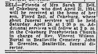 funeral notice